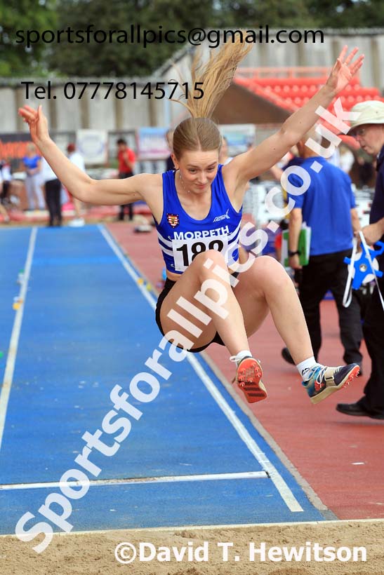 Long Jump, 2024 Gateshead Tartan Games.  Photo: David T. Hewitson/Sports for All Pics